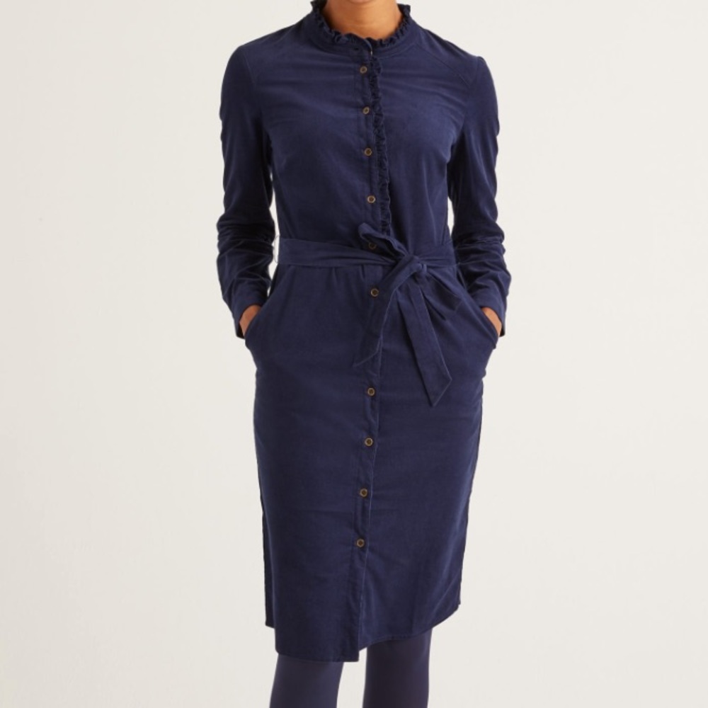 Evelyn Shirt Dress - French Navy